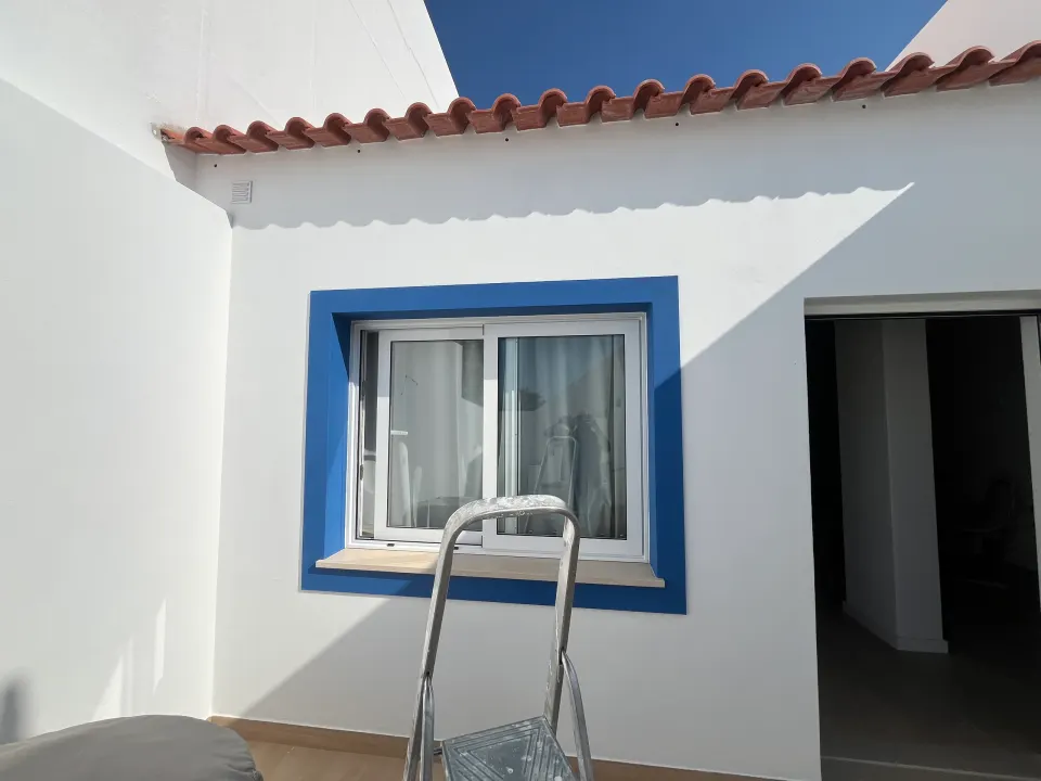 Casa algarvia: fachada e pátio