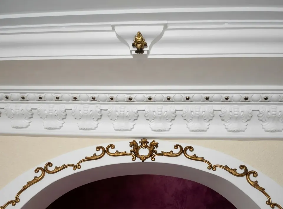 Casa com gesso decorativo