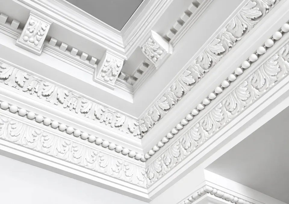 Casa com gesso decorativo